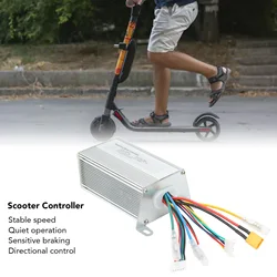 Electric Scooter Controller Aluminium Alloy Scooter Brushless Motor Controller 36V 16A for LENZOD