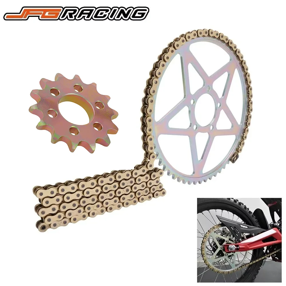 

Motorcycle 106L 112L Chain Front 14T Rear 48T 58T Sprocket For Surron Sur-Ron Sur Ron Lightbee X S Off-Road Electric Vehicle