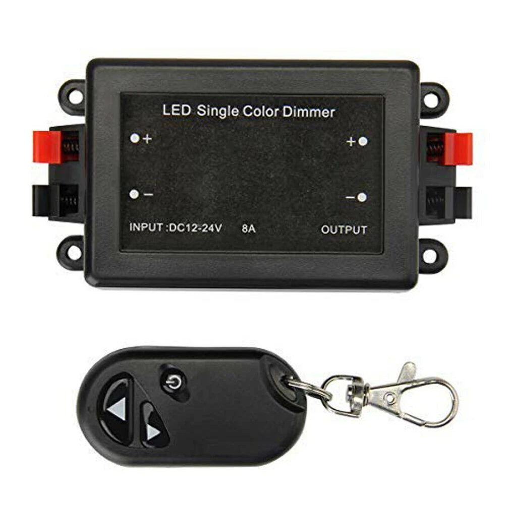 12V ~24 V DC 8A Dimmer Switch Strip Light Wireless RF Remote Controller For LED Spot Lamp On/off Button RF Dimmer