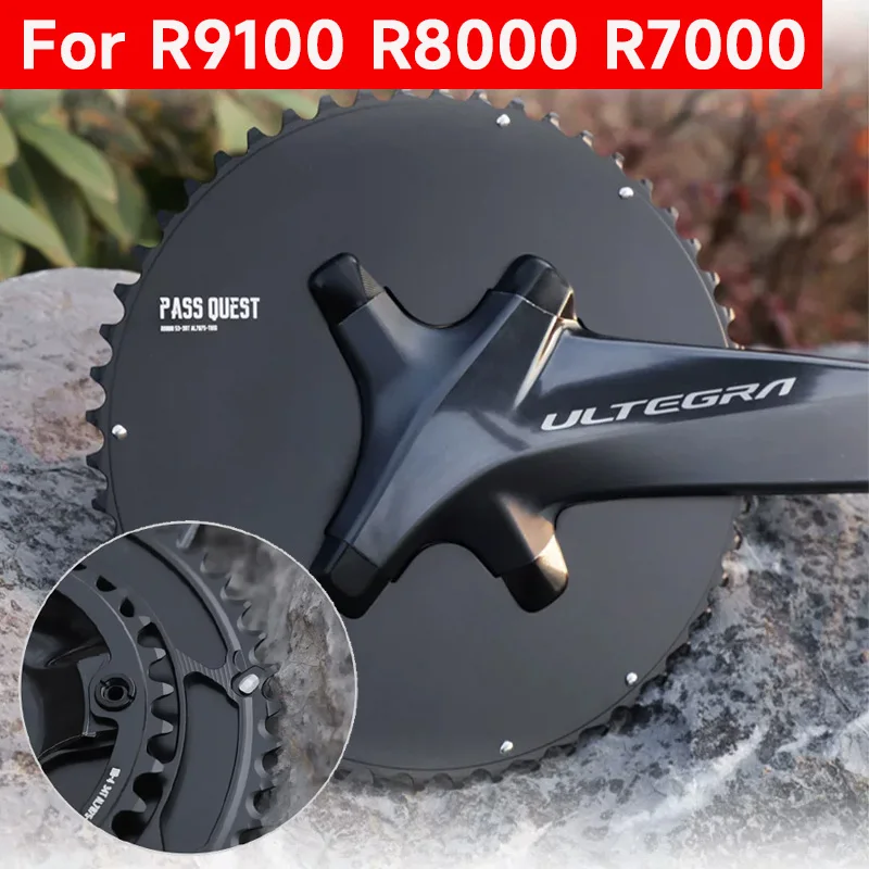 PASS QUEST 110 bcd chainring for shimano ultegra r8000 105 r7000 dura ace R9100 110bcd 4 bolts 50 34 54 40  53 39 aero chainring