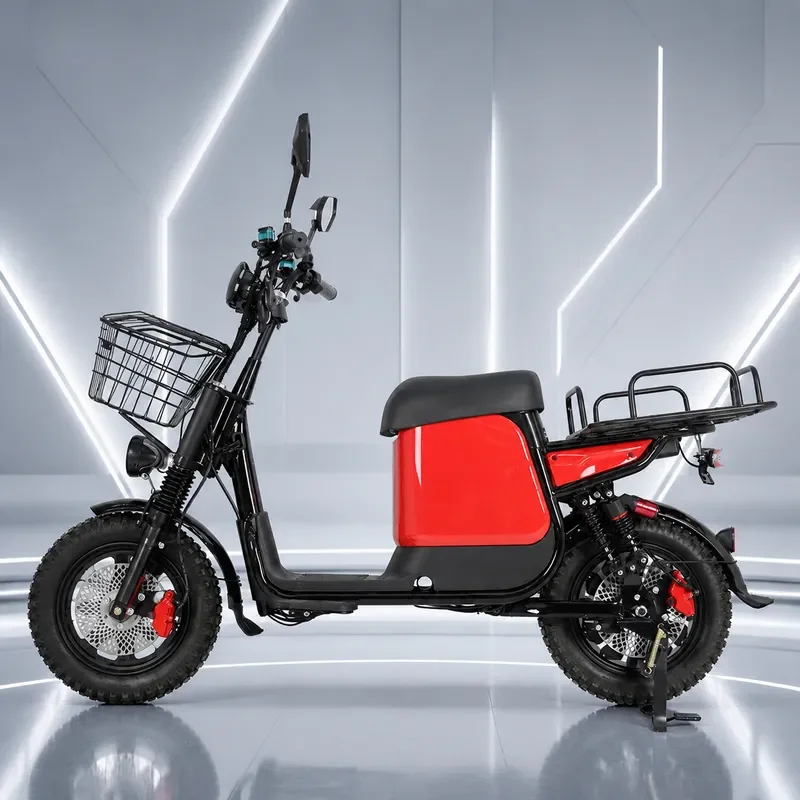 Customized 16 Inch Electric Bicycle Moped with Lithium Battery and Oil Brake for Takeaway Delivery High Load Capacity Export