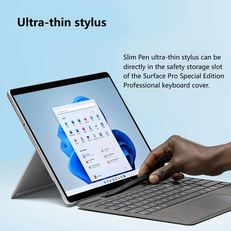 مناسبة لسلسلة Microsoft Surface stylus Pro 8/9/10/X stylus Go Laptop 4096 استشعار الضغط ومضاد للخطأ رفيع للغاية