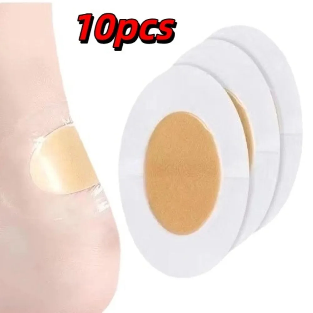 10pcs New Pain Relief Gel Heel Protector Adhesive Heel Support Blister Pads Gel Grip Breathable Shoes Stickers Foot Care