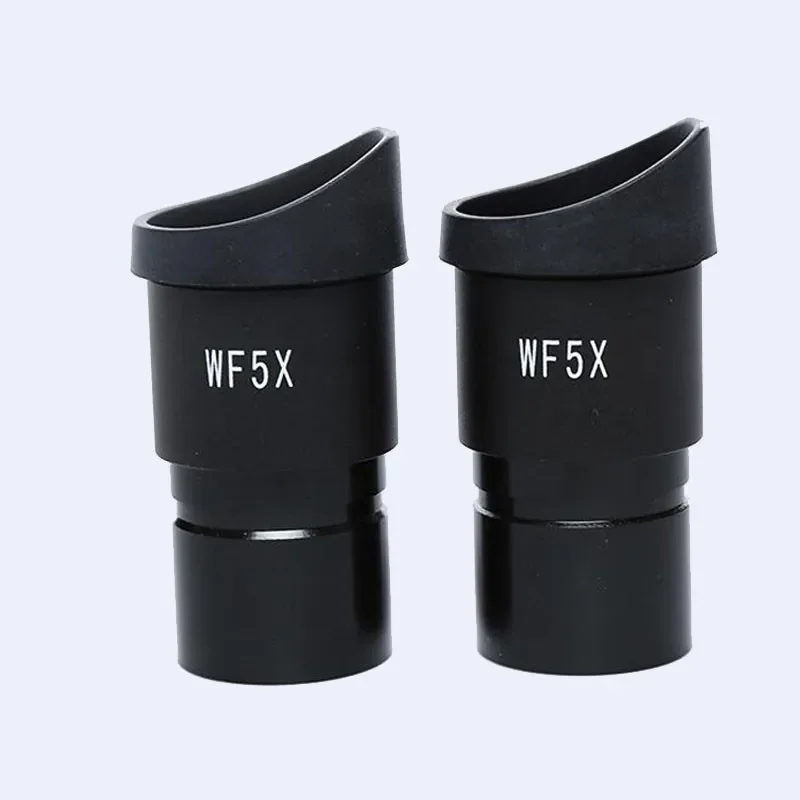 WF 5X / 20mm Stereo Microscope Eyepiece with Rubber Eye Guards Mounting Size 30.5mm