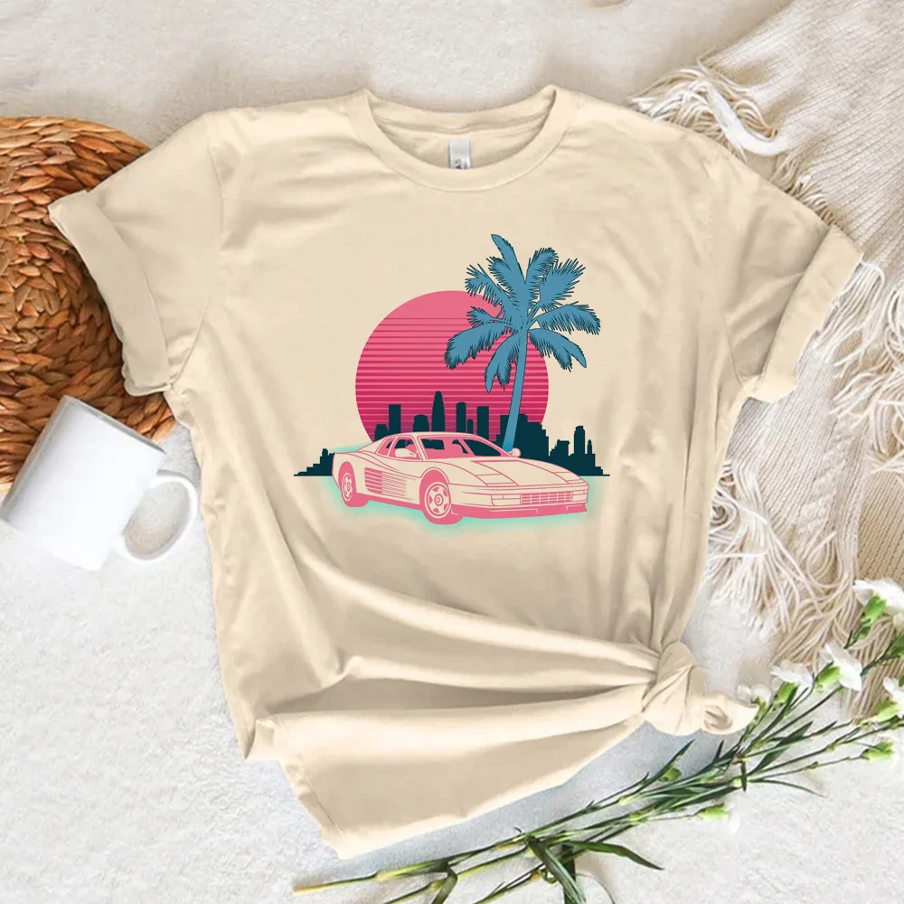 Miami Vice t shirt women graphic t-shirts female y2k funny clothes