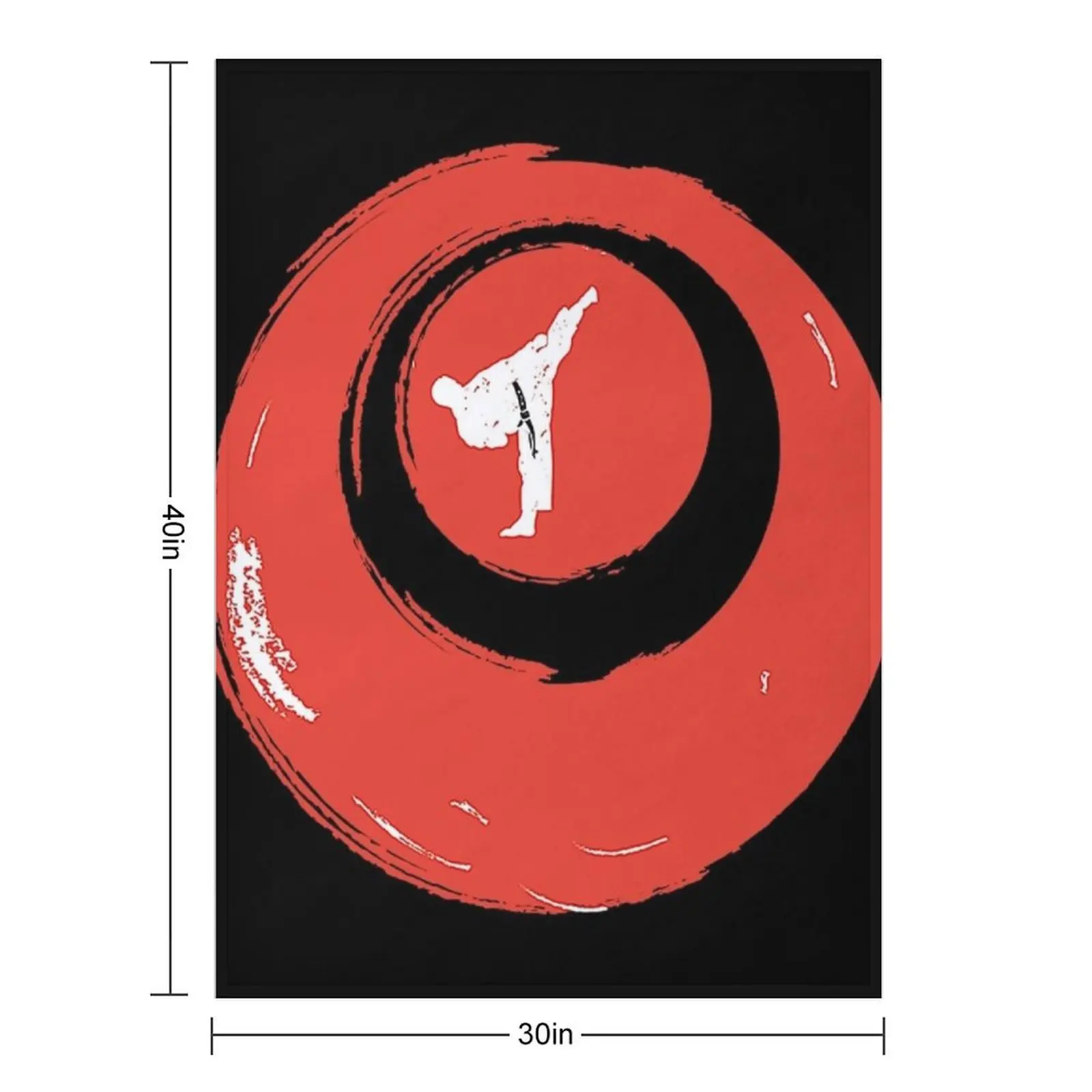 Okinawa Karate japan shirt Throw Blanket Flannel Fabric Moving anime Polar Plush Blankets Sofas Of Decoration Blankets