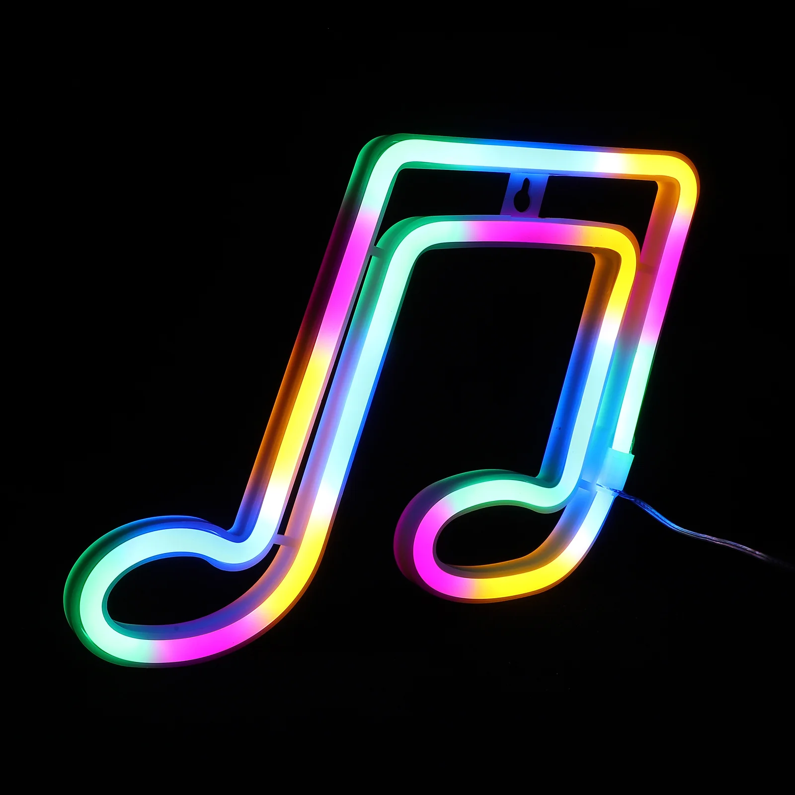 1Pcs Creative LED Note Modeling Neon Night Light Decorative Lamp for Bedroom Table Party Festival Room Lighting