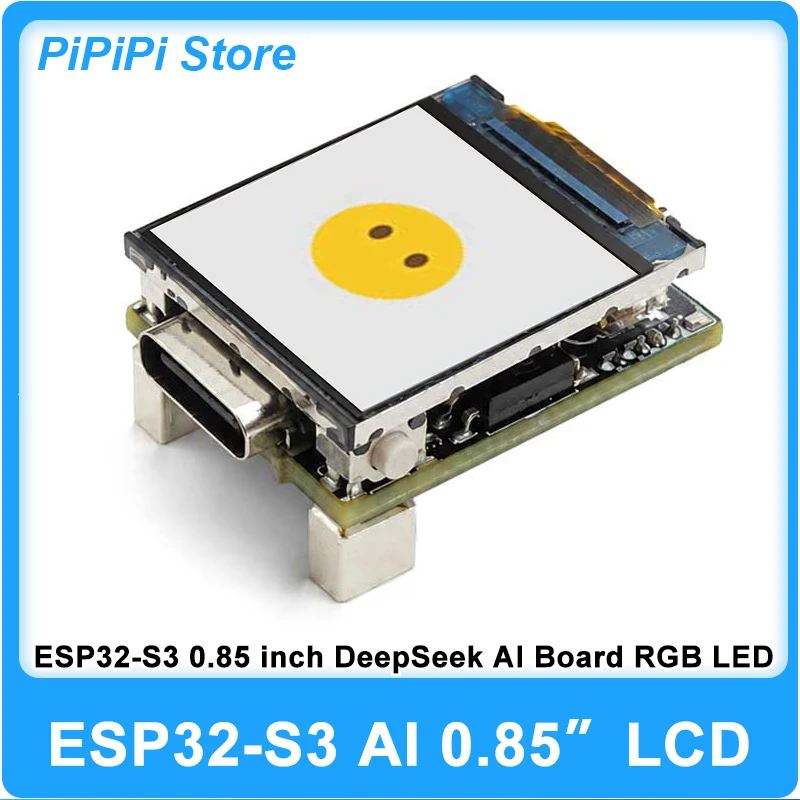 Плата разработки ИИ ESP32-S3 с ЖК-дисплеем 0,85 дюйма 128*128, модуль DeepSeek RGB LED WiFi Bluetooth Voice для Xiaozhi Arduino ESP-IDF