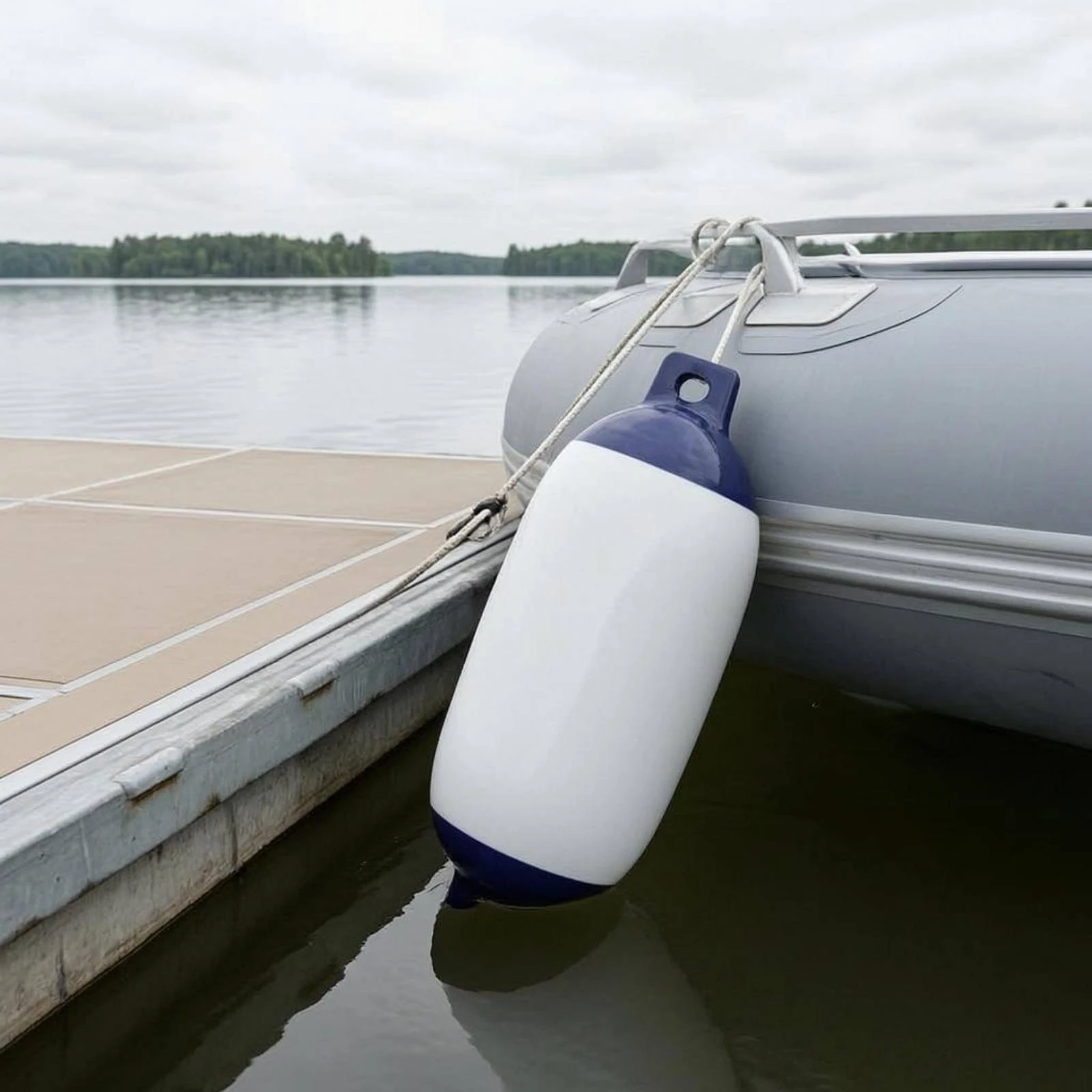 Inflatable Boat Fender Thickened Wall Inflatable Boat Bumper PVC Docking Bumper Abrasion Resistant for Marina
