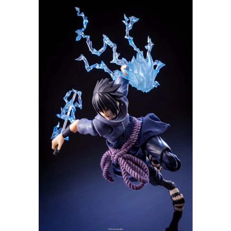 【Nur Kleidung】Handgefertigter Naruto Sasuke Uchiha Mini-Stoffrock im Maßstab 1:12, Zubehör für SHF Actionfiguren-Körper