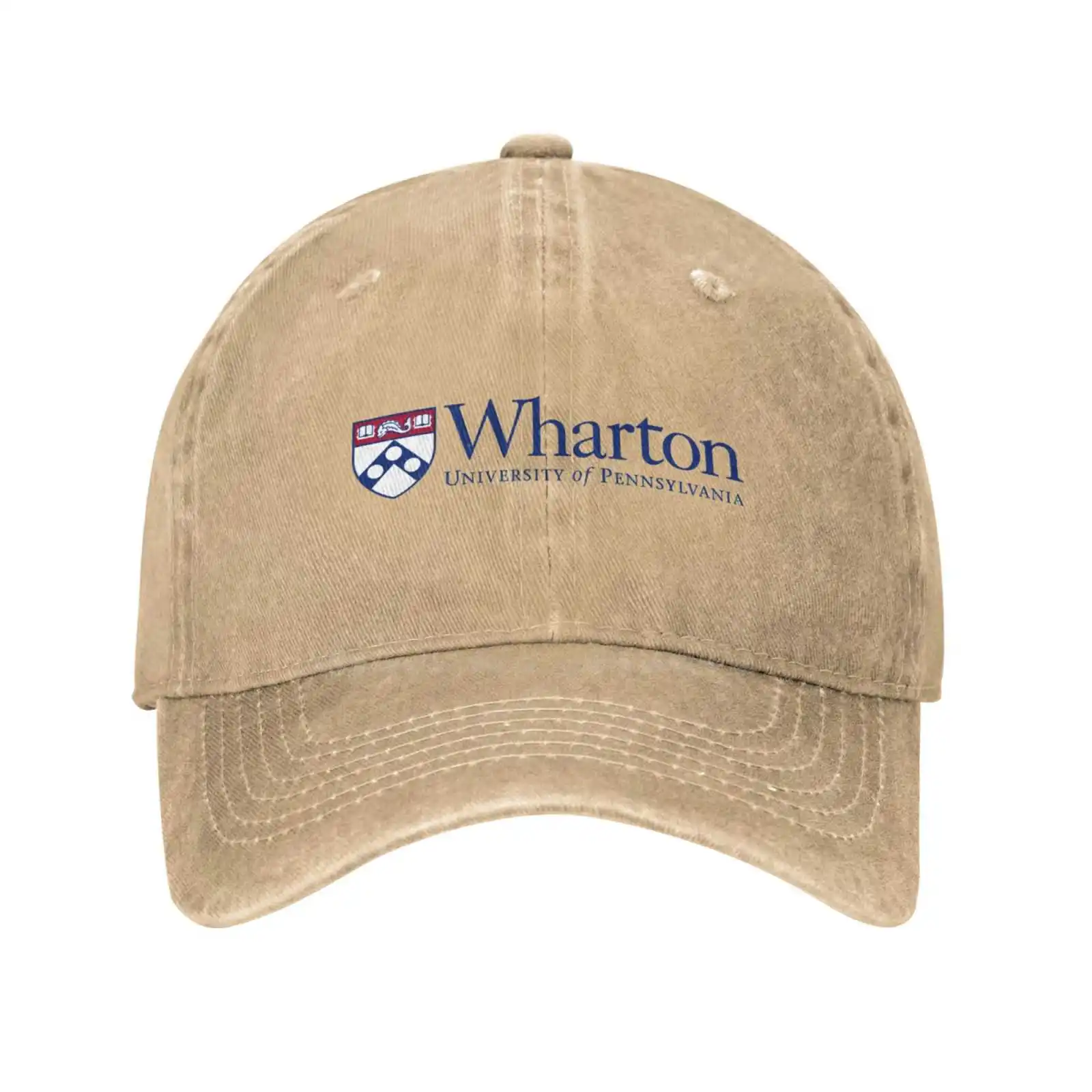 

Wharton logo Printed Graphic Brand Logo High-quality Denim cap Knitted hat Baseball cap