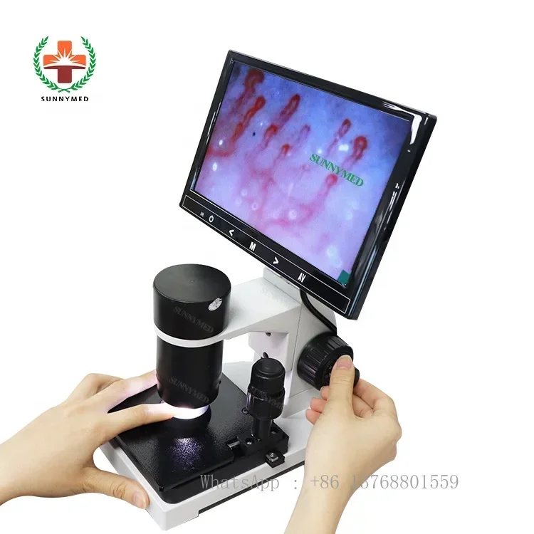 SY-B198 Capillary Microscope Nail Fold Capillaroscope Capillaries Device Biological Microscope