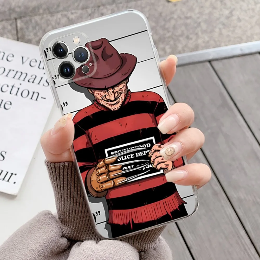 Film K-Krueger F-Freddy Horror Phone Case Silicone Soft for iphone 15 14 13 12 11 Pro Mini XS MAX 8 7 6 Plus X XS XR Cover