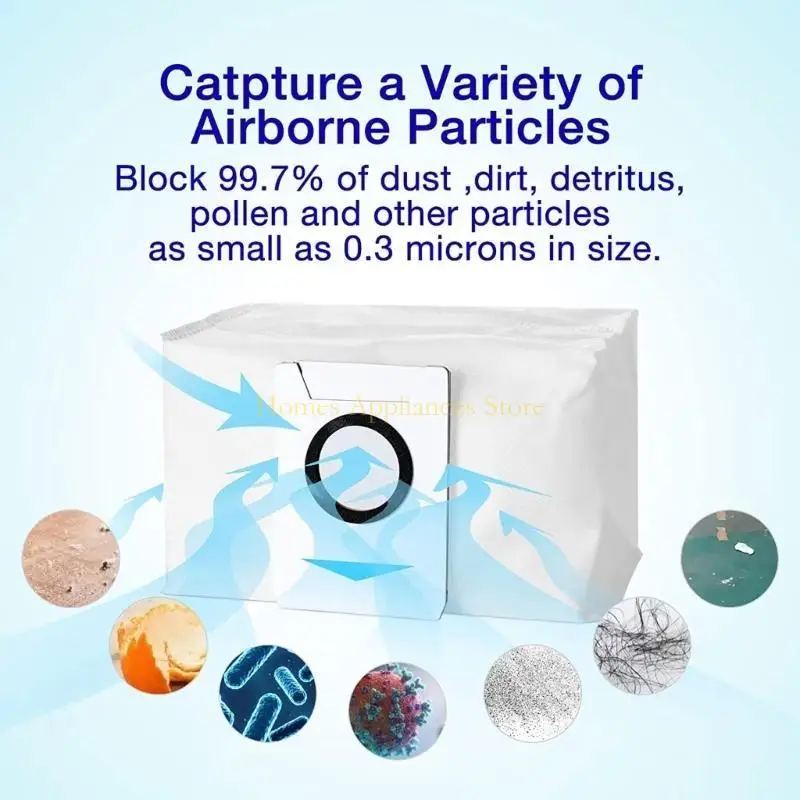 D0AB 14Pcs Vacuum Cleaners Dust Bag for X1, T10 Leakproof