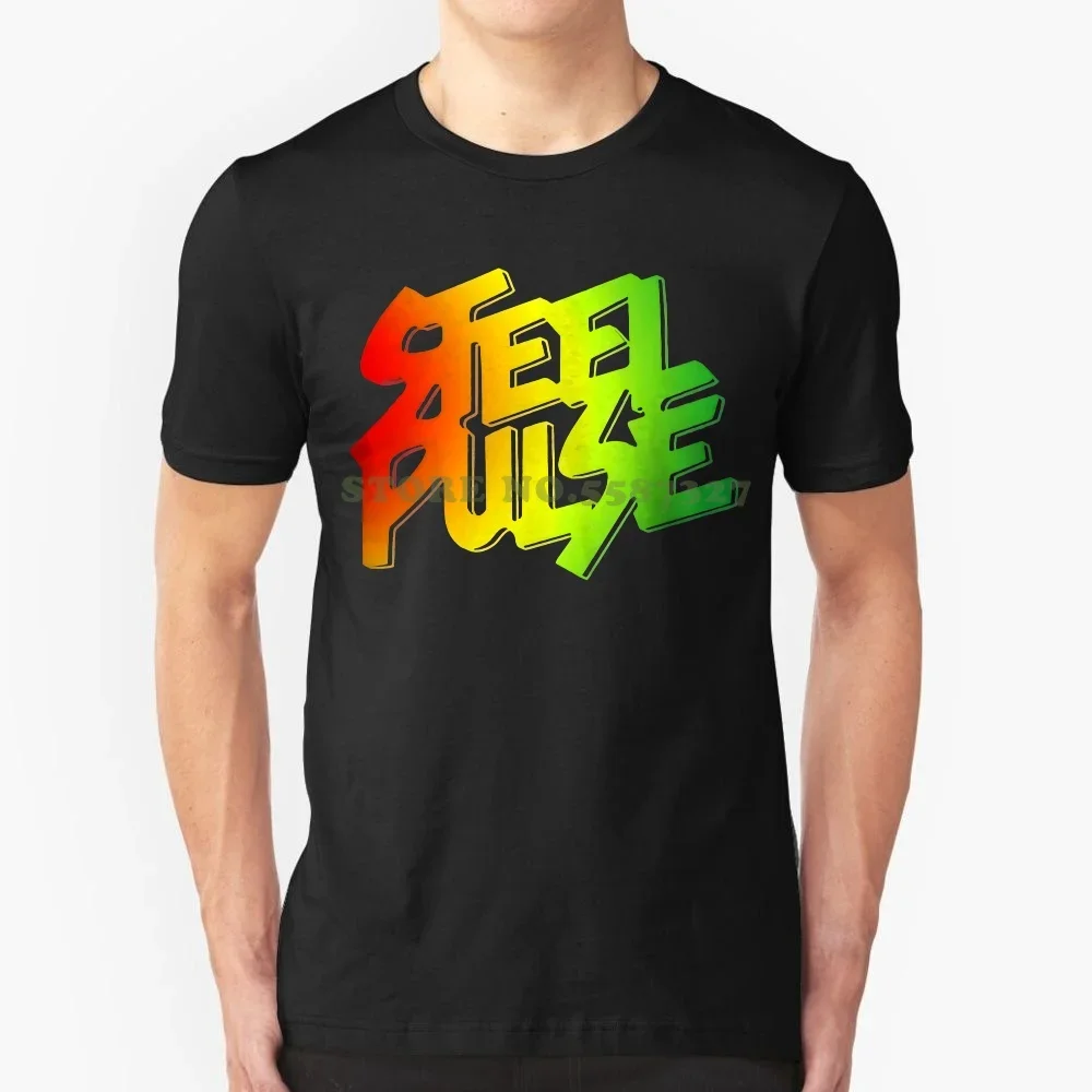 Camiseta con banda de Reggae para hombre y mujer, Tops de marca Harajuku de acero, color negro, talla S-2xl
