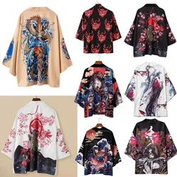 Costume de Cosplay Haori Everak pour Homme, Veste Totem de Style Japonais Y-Dragon, Cardigan à Impression 3D