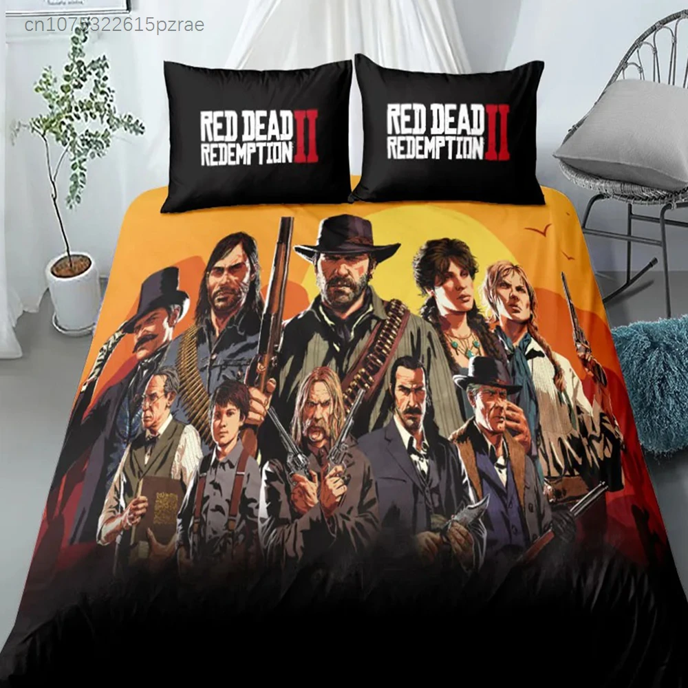 West Cowboy Game Play Bedding Set For Bedroom Soft Modern Bedspreads Comefortable Kids Duvet Cover Quilt Cover And Pillowcase