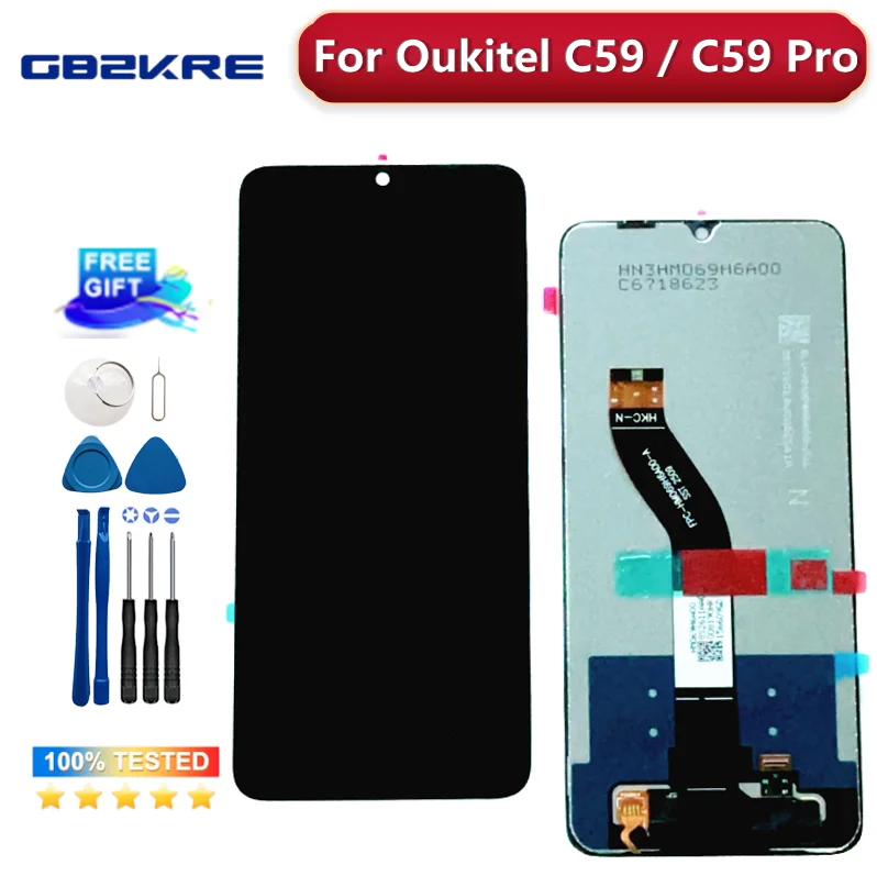 Original 6.88"HD 90Hz Android 15 For Oukitel C59 PRO LCD Display Screen Touch Panel Digitizer For Oukitel C59 C60 PRO LCD Sesnor