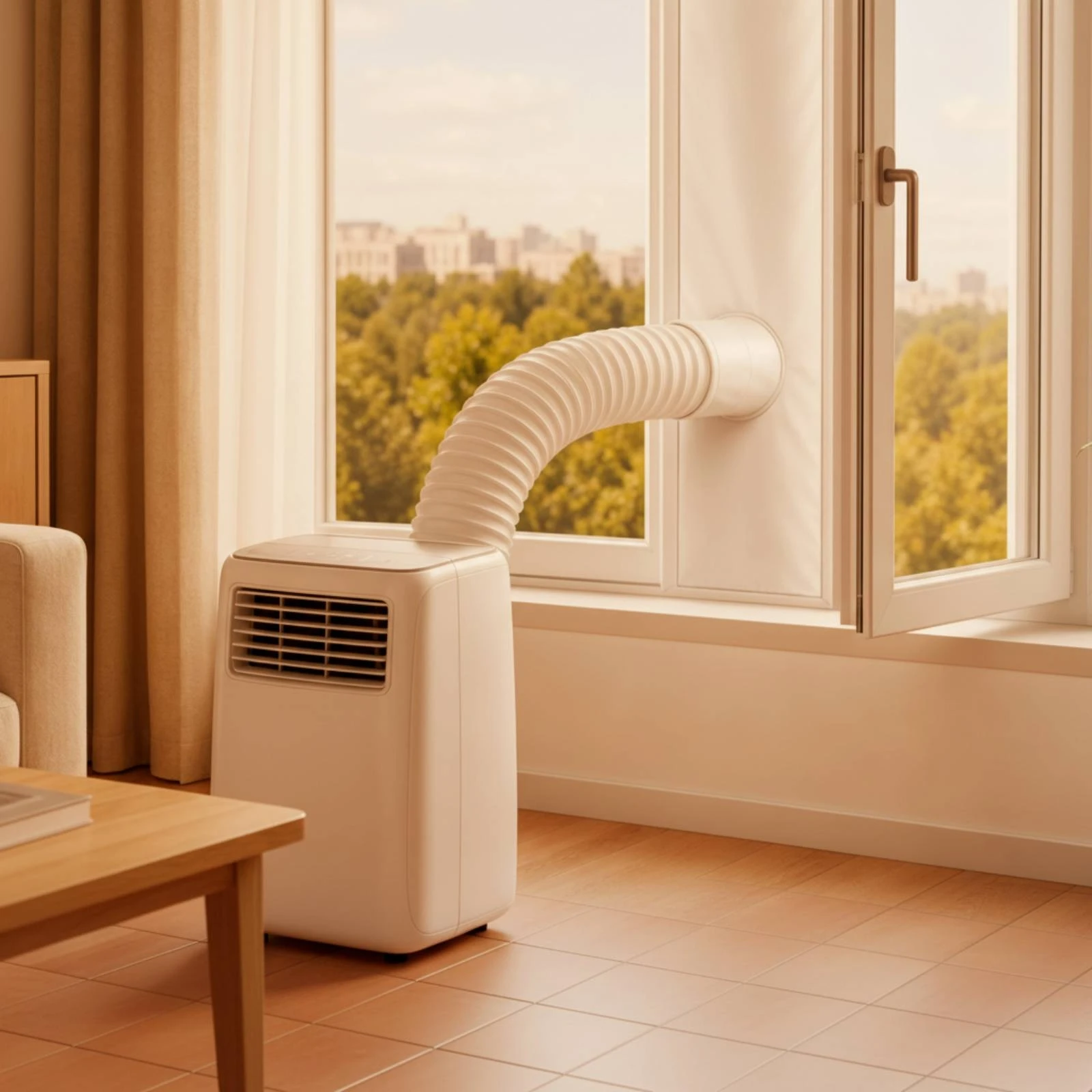 Picture 3: Cloth Window Seal with Hose Opening Soft Window Exhaust Sealing Panel Vent Kit Universal Hardware Adjustable