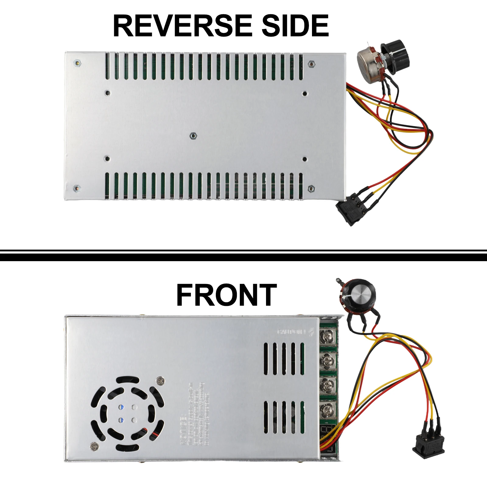 200A Industrial DC Motor Governor with Forward and Reverse Function 12-48V Potentiometer Speed Control for Brush Motor Reducer