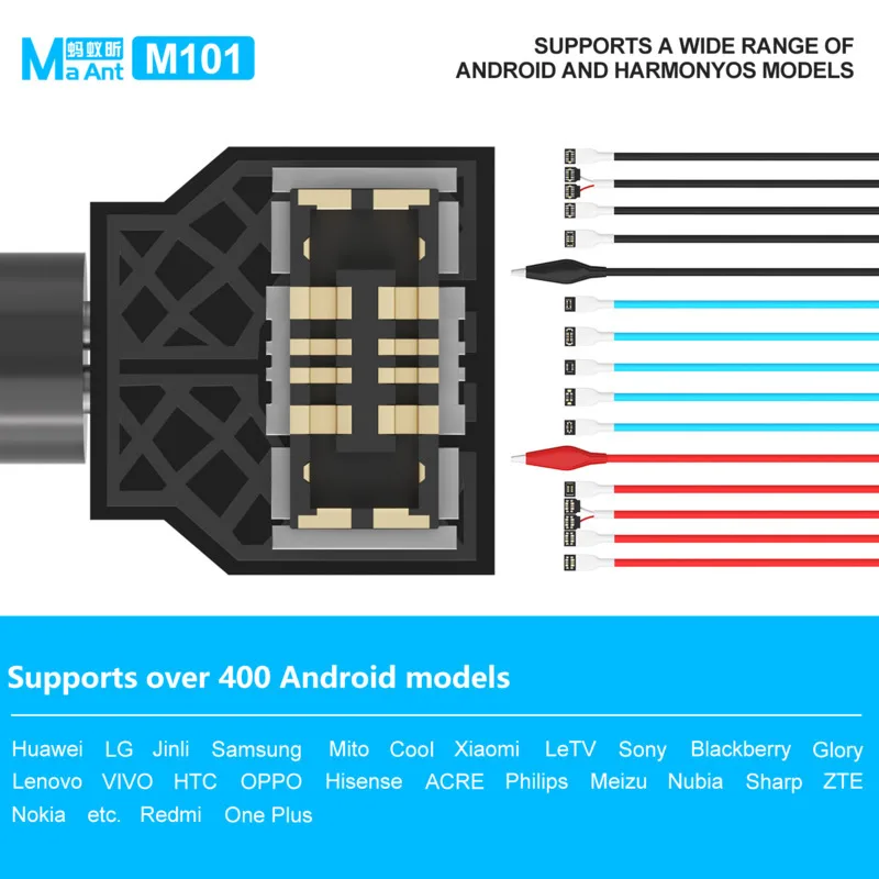 MaAnt M101 Android Phone Power Boot Cable Automatic anti-burning for Huawei Xiaomi 400+ Android Models Motherboard Repair Tools