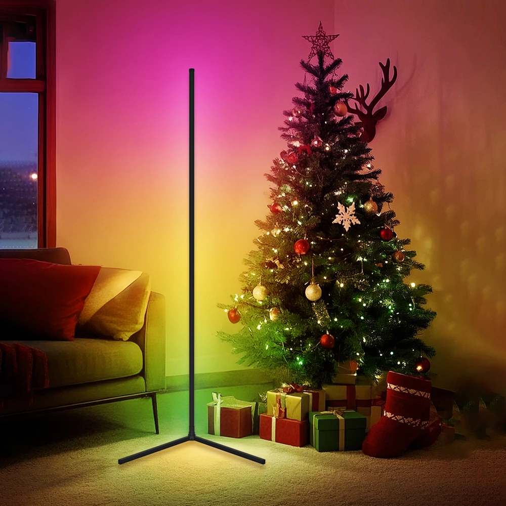 KANTUTOE RGB Floor Lamp Dimmable Bluetooth LED Atmosphere lights Modern Mood Lighting For Birthday Party Holiday Decoration