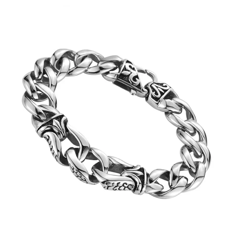 

CHUANGCHENG Nordic Viking Collection Viking Pattern Jewelry Vintage Personalized Stainless Steel Men's Bracelet