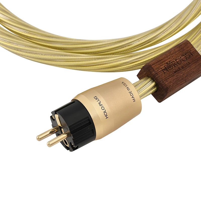 Nordost Odin hifi power cable audio pure copper fever power cord gold-plated us and EU  standard plug