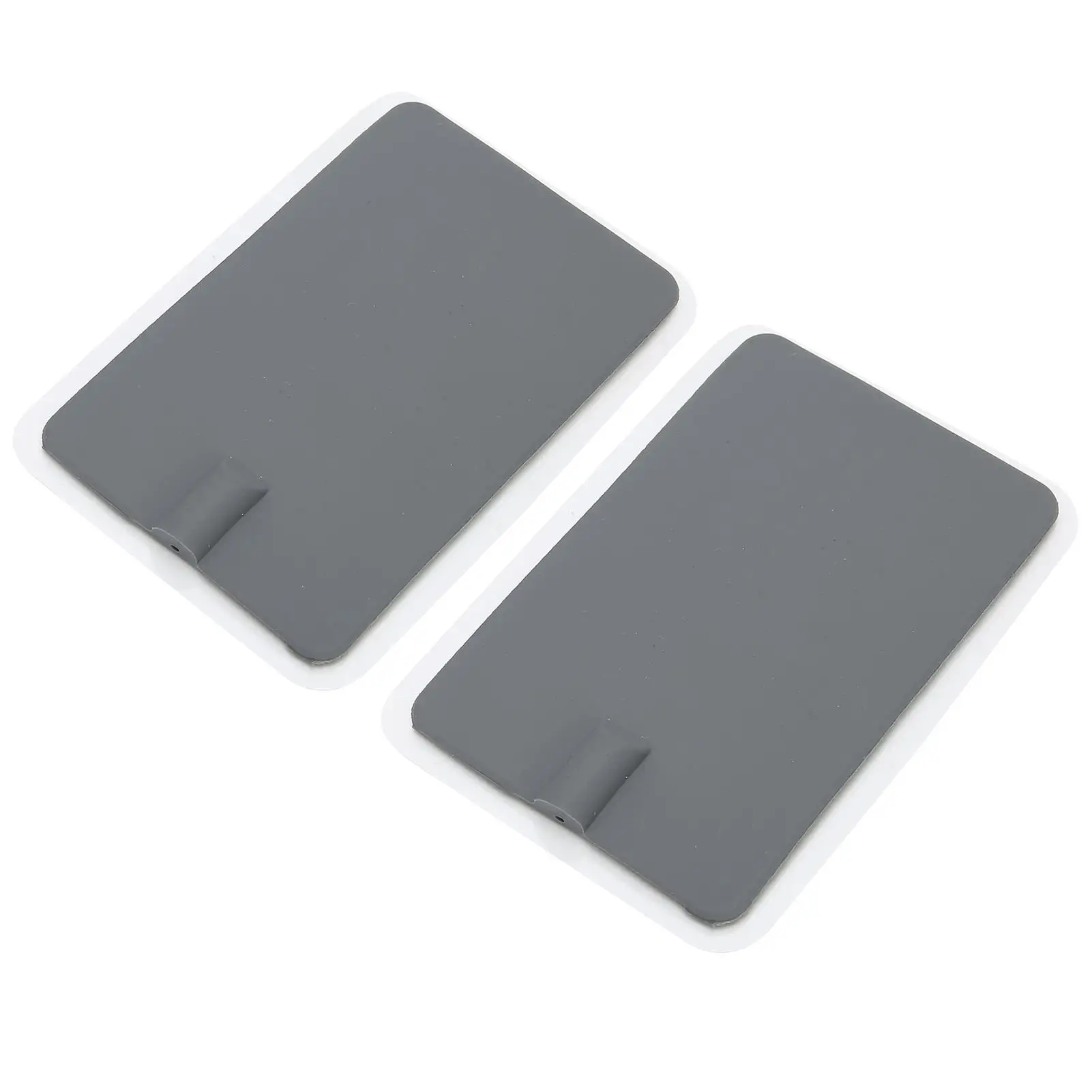 2pcs Reusable Silicone Electrode Pads 7x11cm for physiotherapy - Soft Gray Electrode Patch