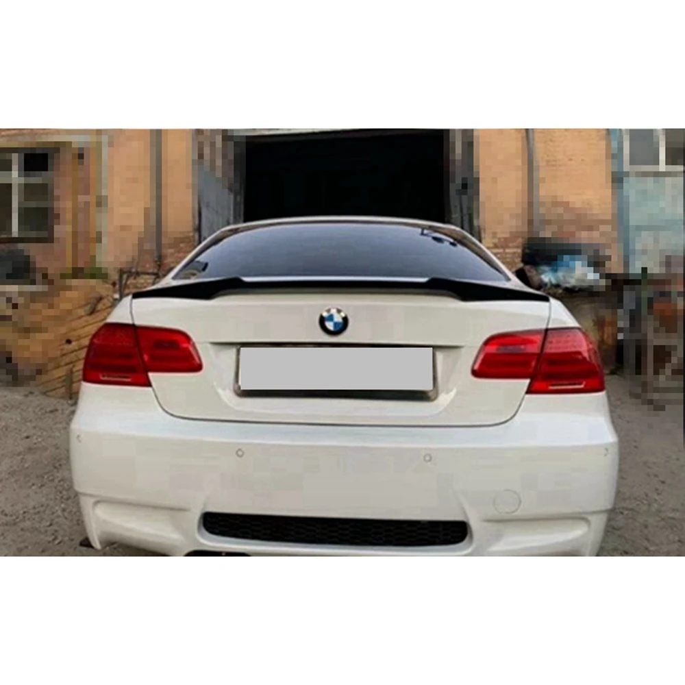 For BMW 3 Series E92&E92 M3 Coupe M4 Style Carbon fiber Rear Spoiler Trunk wing 2005-2013 FRP Forged carbon