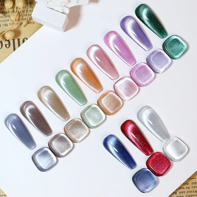 NAILCO 10 مللي جل عين القطة مسمار بريق البولندية المغناطيسي نقع قبالة الأشعة فوق البنفسجية مانيكير قاعدة أعلى المواد الهلامية الحرباء Lakier HryBRODowy هلام البولندية #1