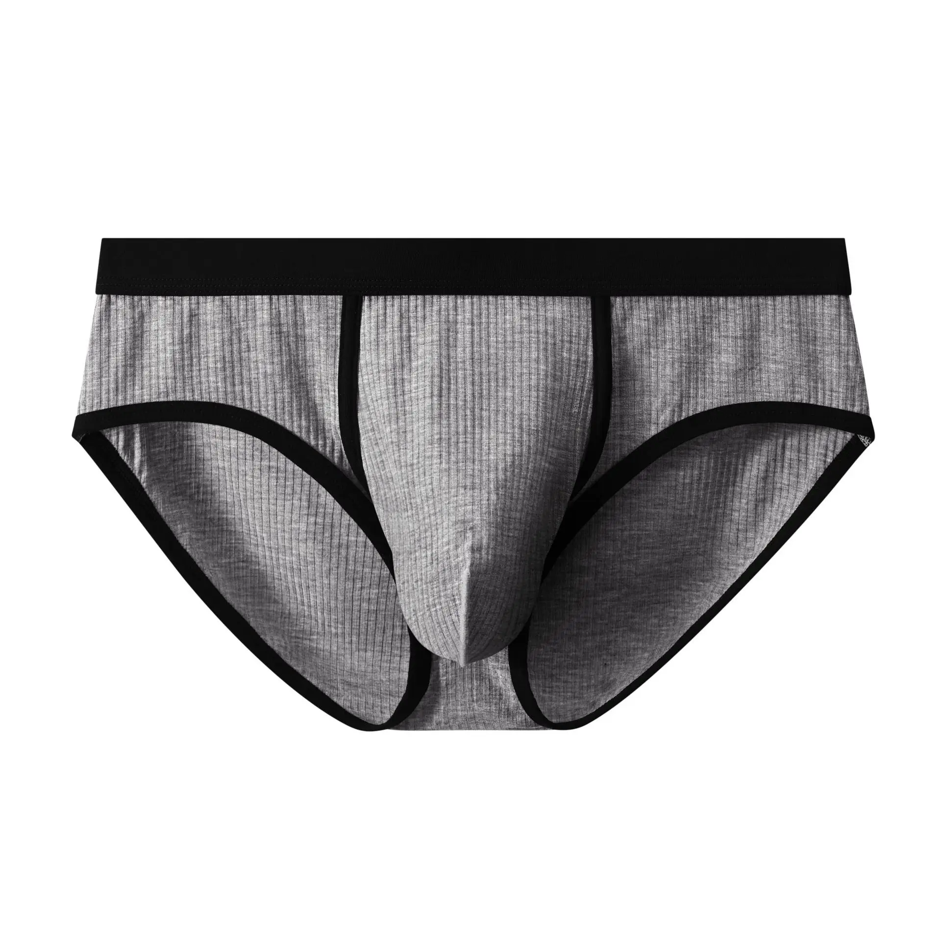 Men's U Convex Big Pouch Briefs Breathable Independent Compartment Sexy Triangle Underwear Separate Pouch Sports Underpants