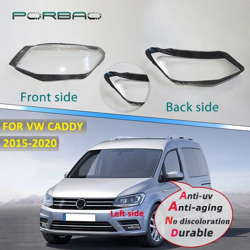 

Headlight Cover Transparent Shade Lampshade Headlamp Shell Lens Plexiglass For Volkswagen VW Caddy 2015 2016 2017 2018 2019 2020