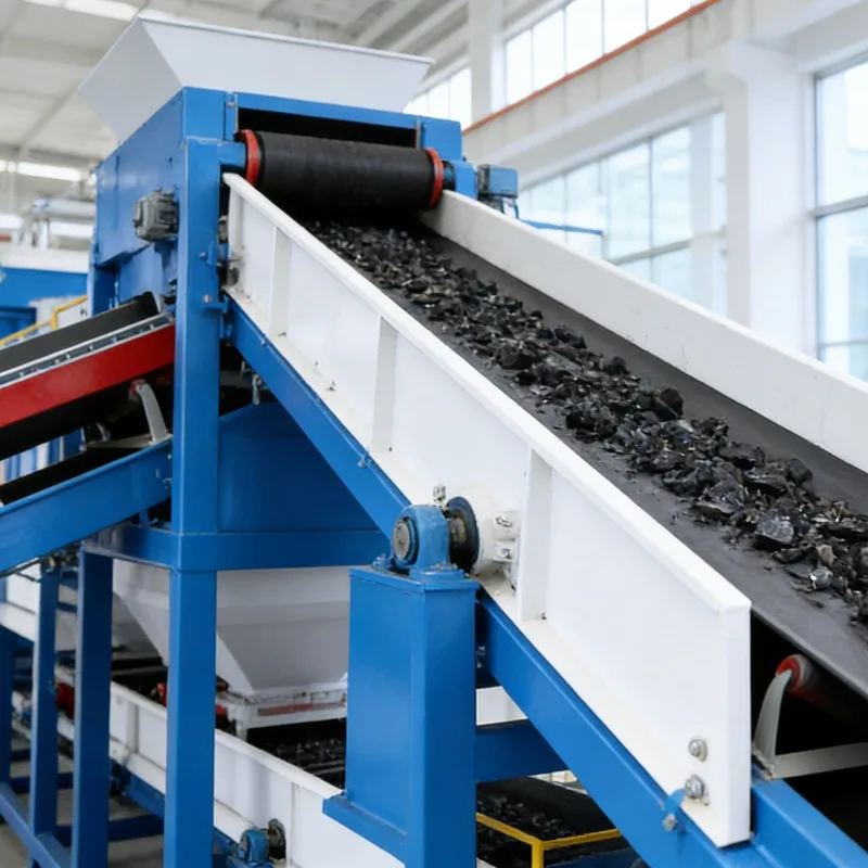 Customized Double Shaft Tire Crusher With Replaceable Blades Hydraulic Heavy Duty For Long Service Life