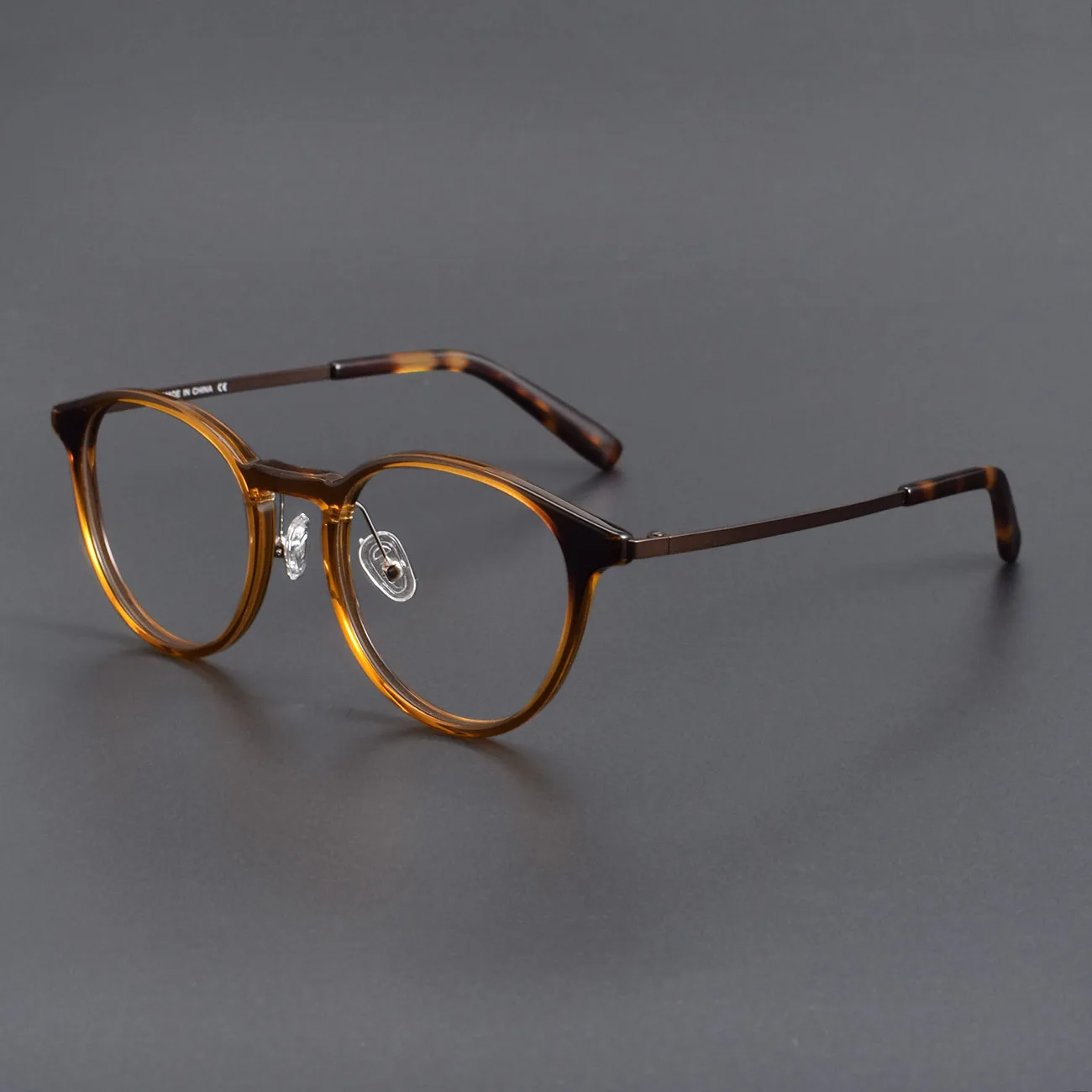 

Ultra Light Round Acetate & Tiantium Men Optical Glasses Frame Women Glasses Spetacle Customize Myopia Prescription Glasses