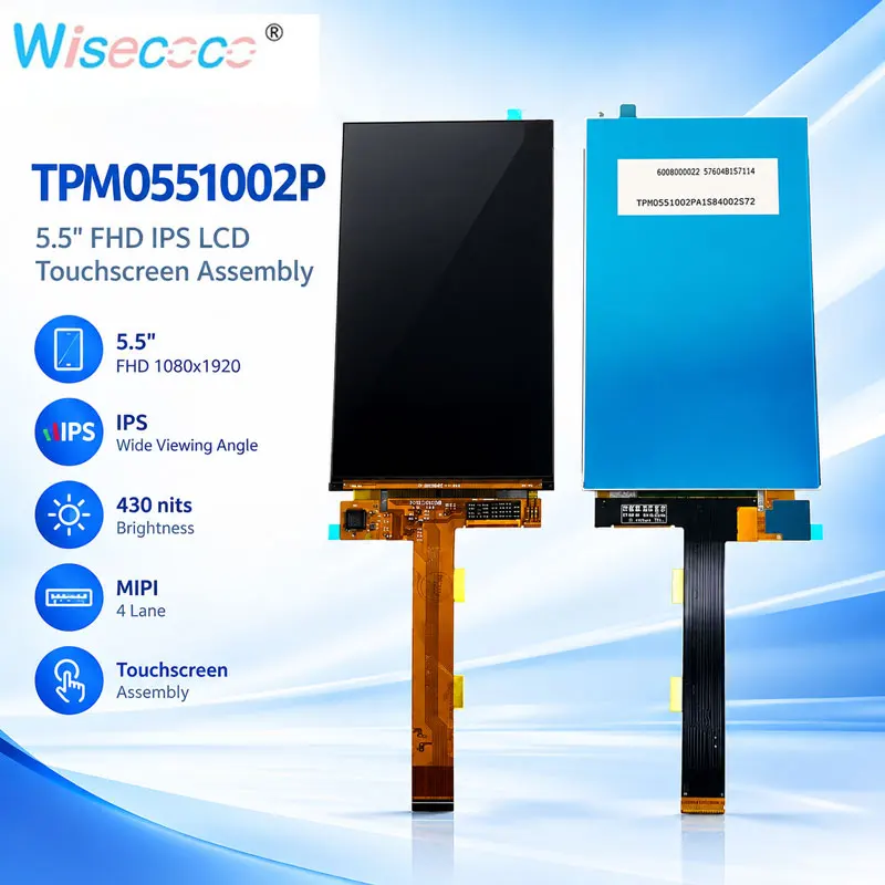 5.5 Inch FHD IPS MIPI Touchscreen LCD Panel for Mobile Phone Display 1080x1920 TPM0551002P