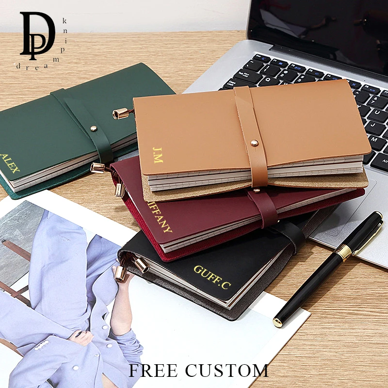 

Personalized Luxury Travel Notebook Engrave Letters Business Office 2026 Schedule Planner Custom Name Notepad Student Diary Book