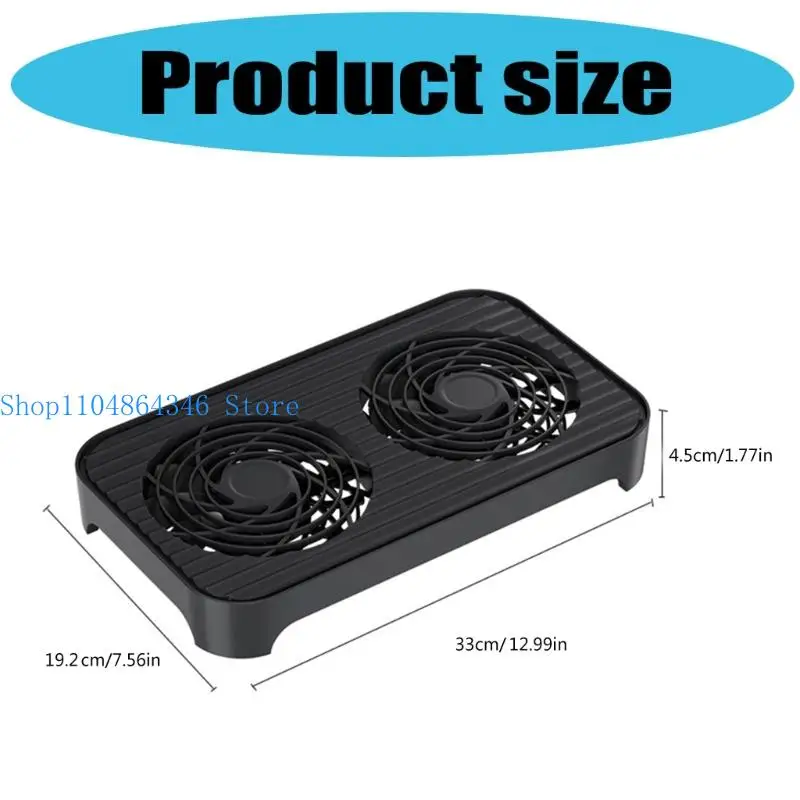 5asd Stackable Computer Cooling Rack With 14cm High Speed Fans Optimized For Router Heat Dissipation