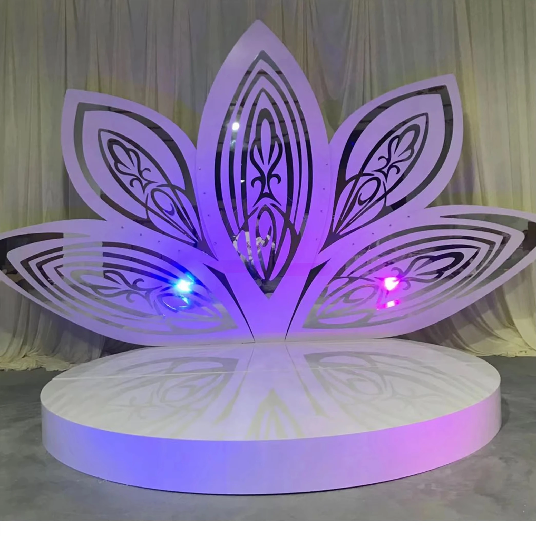 2022 White Acrylic Wedding Event Stage Wedding Background Decoration