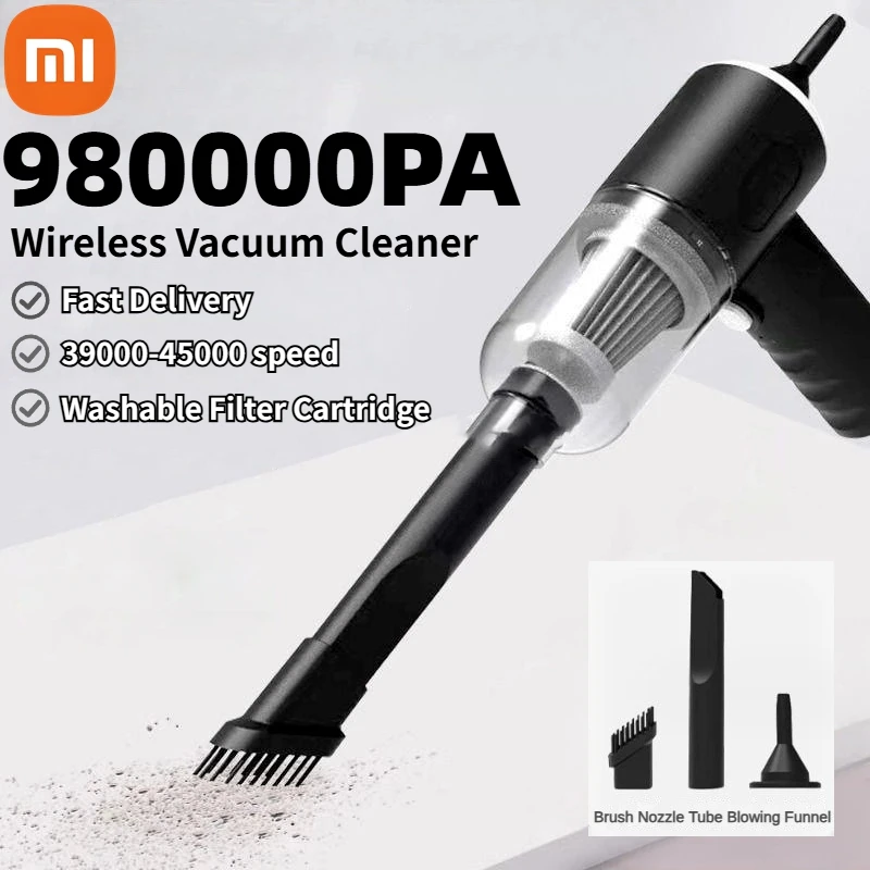 Xiaomi Wireless Cleaner For Home Car Portable Vacuum Cleaner 98000PA 3in1 High Power Blower Large Suction Cleaner