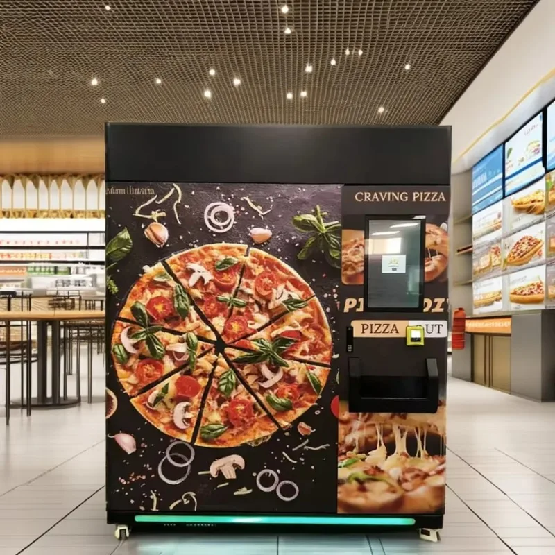 Fresh ingredients self-service pizza vending machine for the Beach Resort Snack Bar