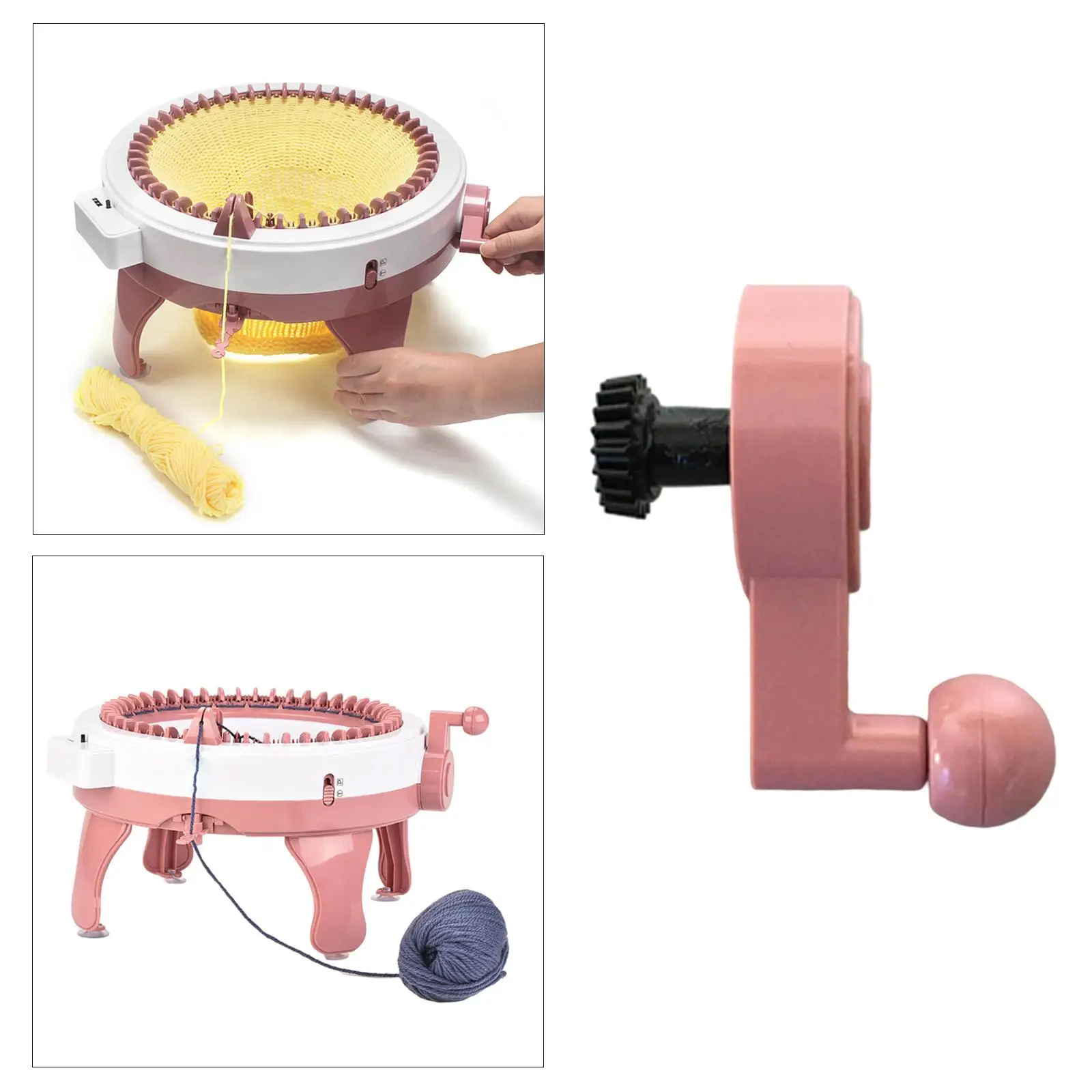 1 Piece Handle Replacement Portable Plastic Durable for Knitting Machine Sewing Hat Weaving Loom