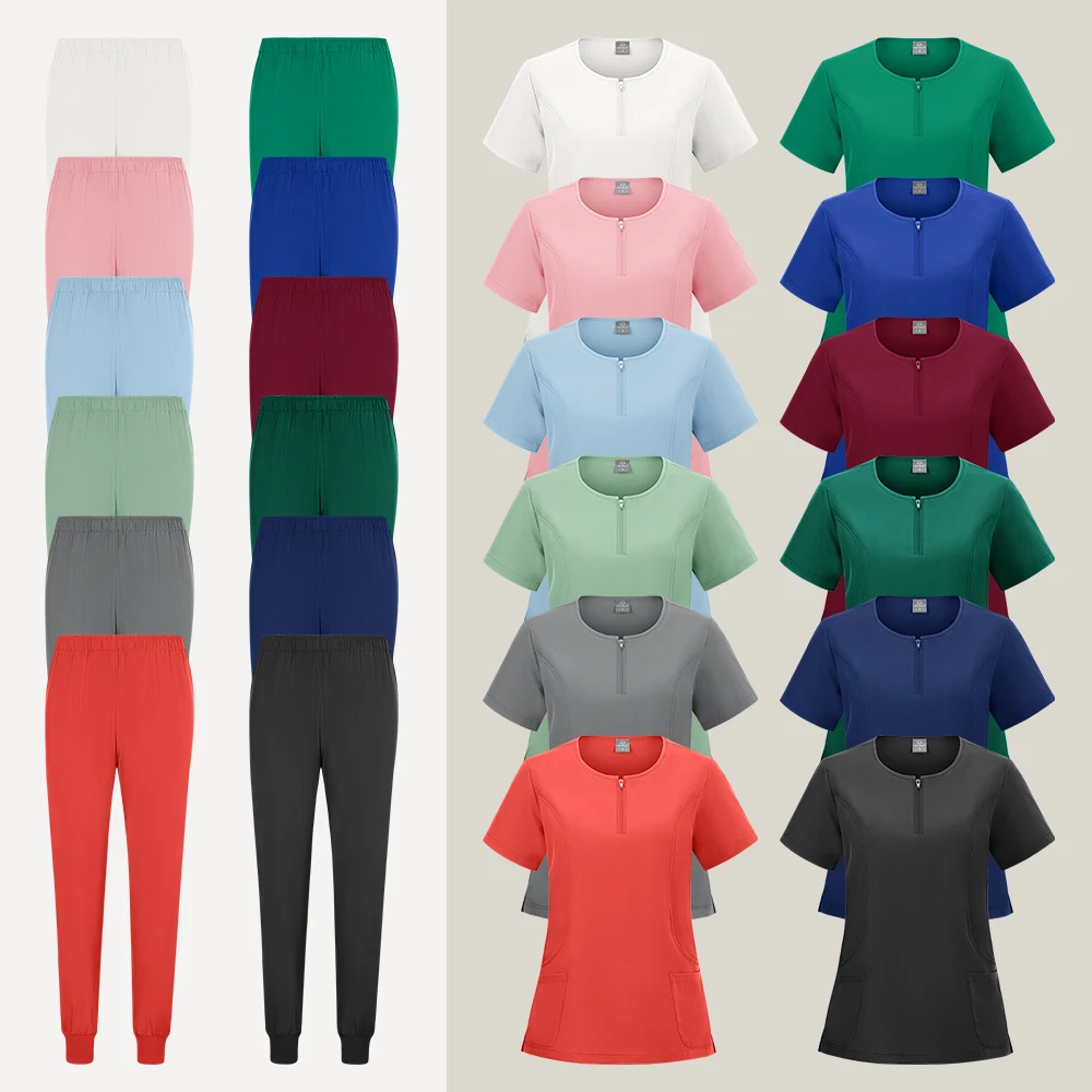 Ensembles de médecin et d'infirmière de clinique dentaire d'hôpital de grande taille, uniformes d'hôpital, Costume de chirurgien médical, vêtements de soins infirmiers pédiatriques, Costume de travail