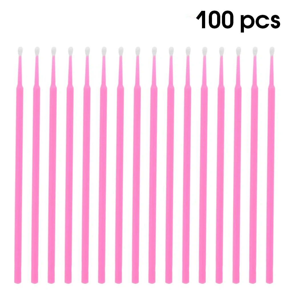 100 Pieces Cotton Swabs Portable Manicure Cleaning Sticks Tool Accessories