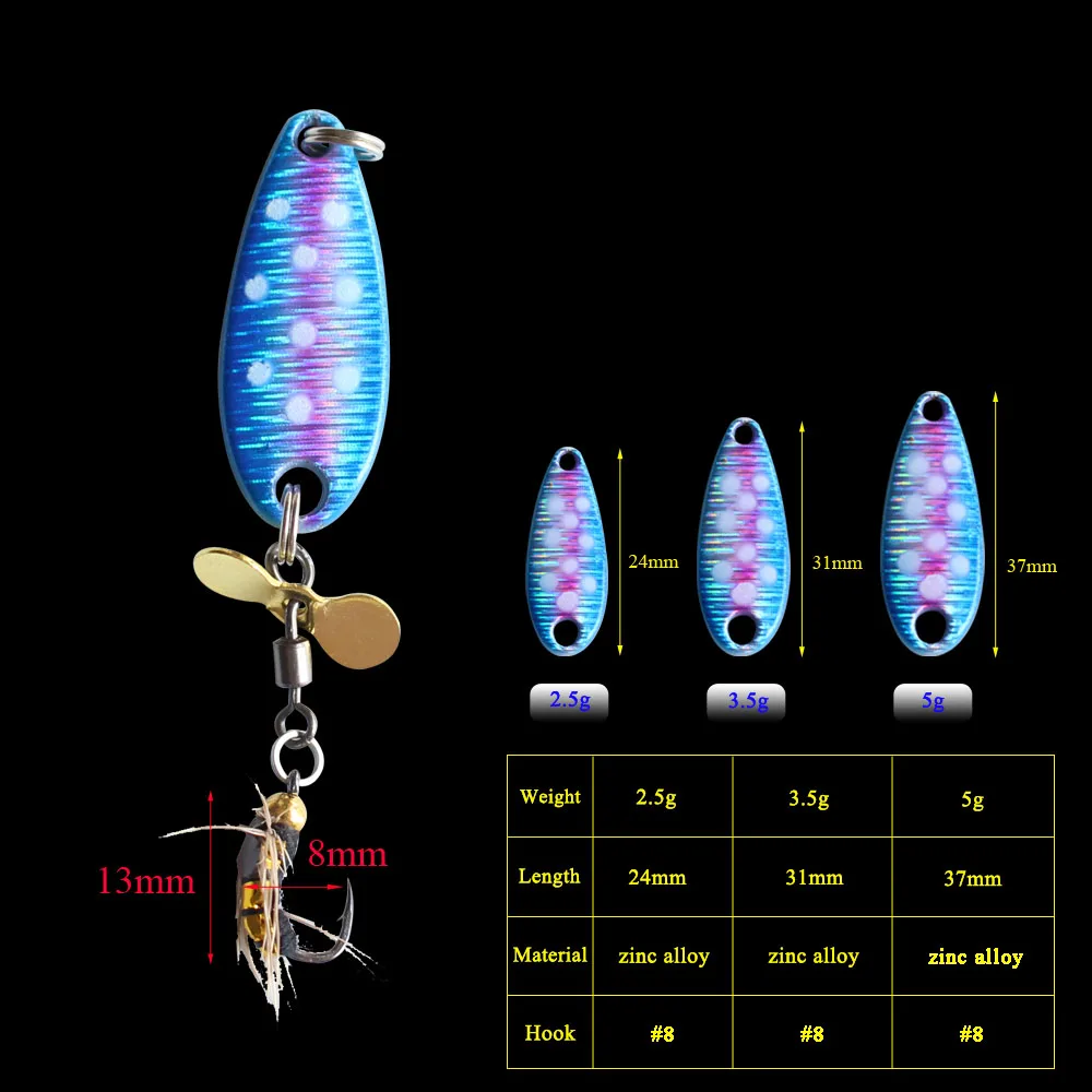 Wholesale Bait 50pcs 2.3g/3.5g/5g Laser UV Spoon Lures Pesca Fishing Tackle Bass Bait Artificial Lures