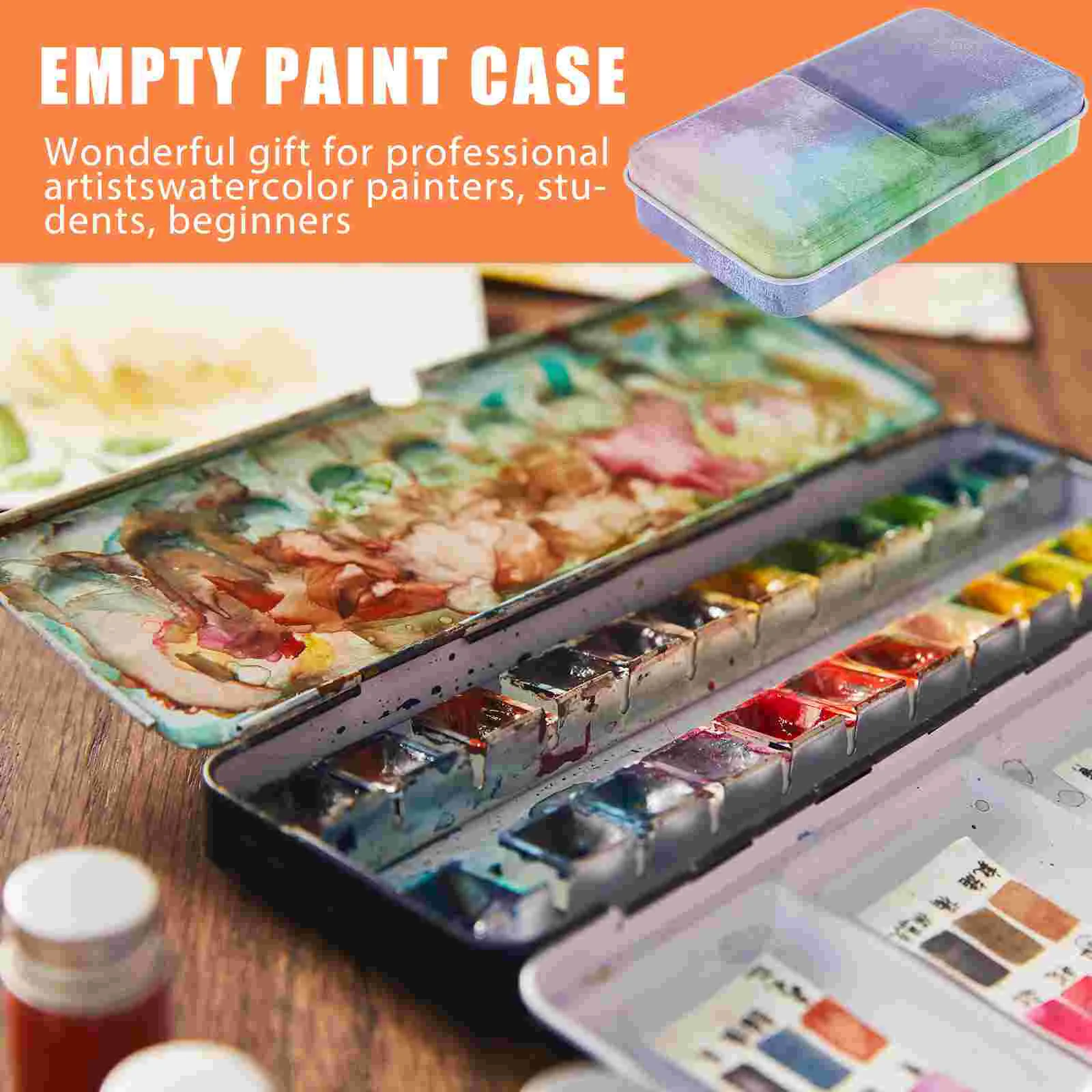 Watercolor Palette Palettes Paint Pan Painting Boxes Empty Mixing Tray Watercolour Mixed Plate