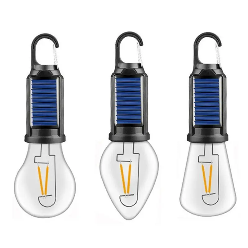 ソーラー充電式ledキャンプランプ、屋外テントライト、吊り下げ式電球、usb充電式キャンプ用懐中電灯