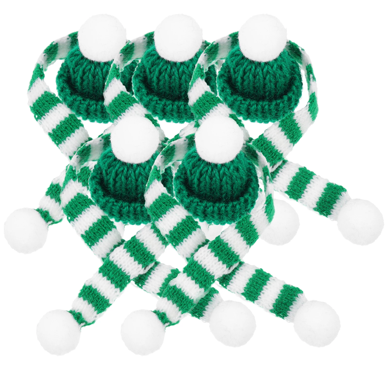 

Bottle Hats Scarves Woolen Yarn Materials Christmas Decor Red Mini Light Easy Use Store Satisfaction Guarantee Party