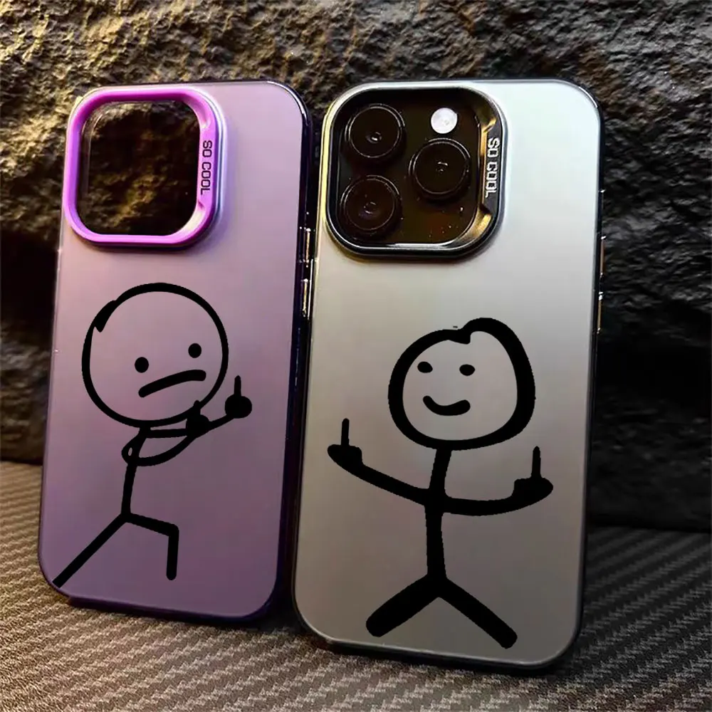 

Matchman Funny Middle Finger Cute Man A55 Case For Samsung Galaxy A56 A55 A54 A53 A52 A51 A73 A72 A71 A36 A35 A34 5G Phone Cover