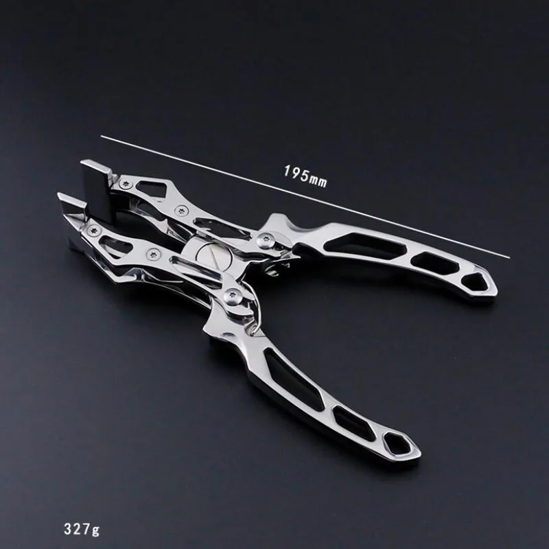 

Creasing and clamping tools DIY leather tools, professional 420 stainless steel leather flat pliers - edge folding